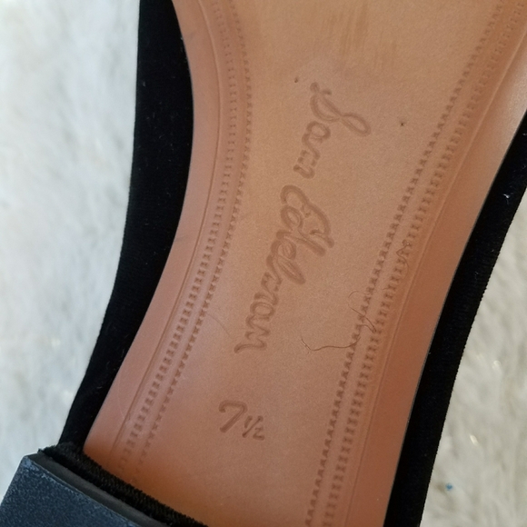 Sam Edelman Jordy Black Velvet Loafers - Picture 5 of 6